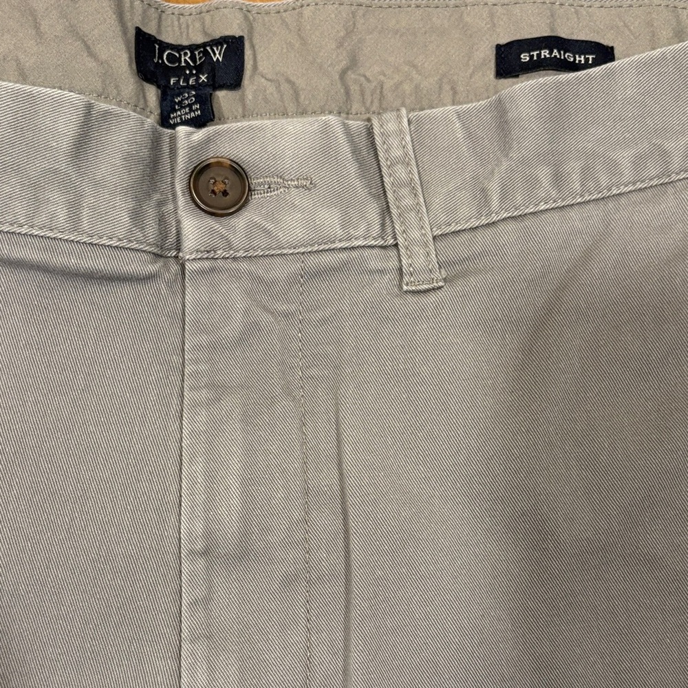 J. Crew Men's Light Gray Chinos